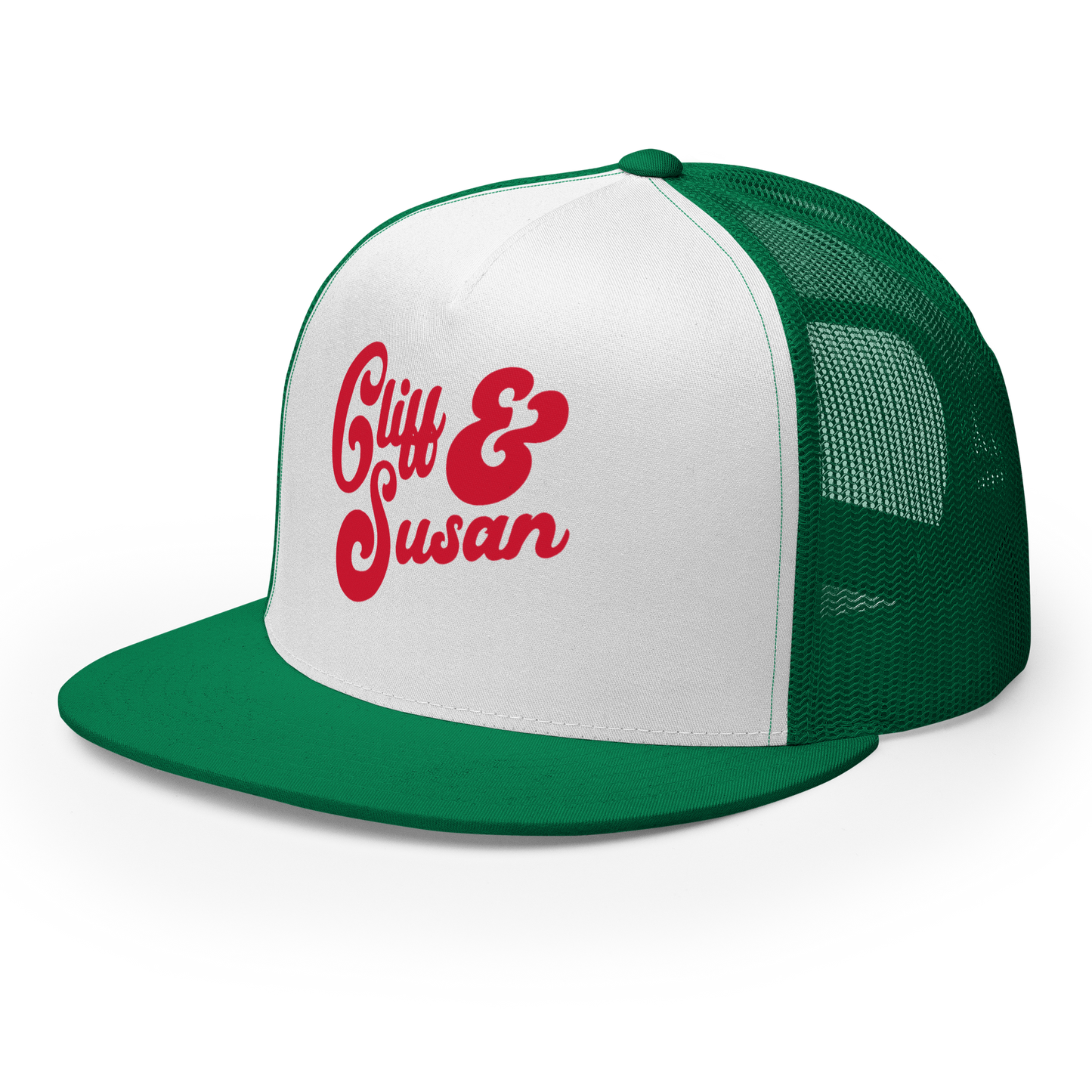 Cliff & Susan Trucker Cap (Red Logo)