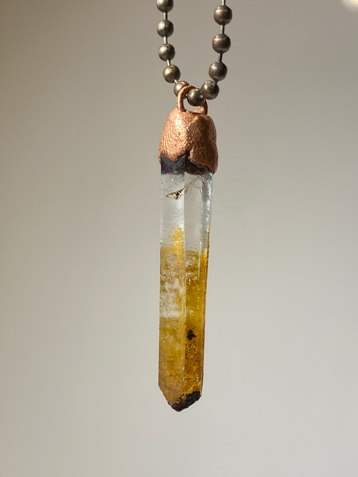Quartz w/ Iron Inclusion Necklace
