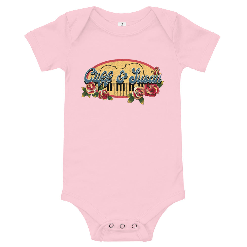 Cliff & Susan Baby One Piece (Grey, Black or Pink)