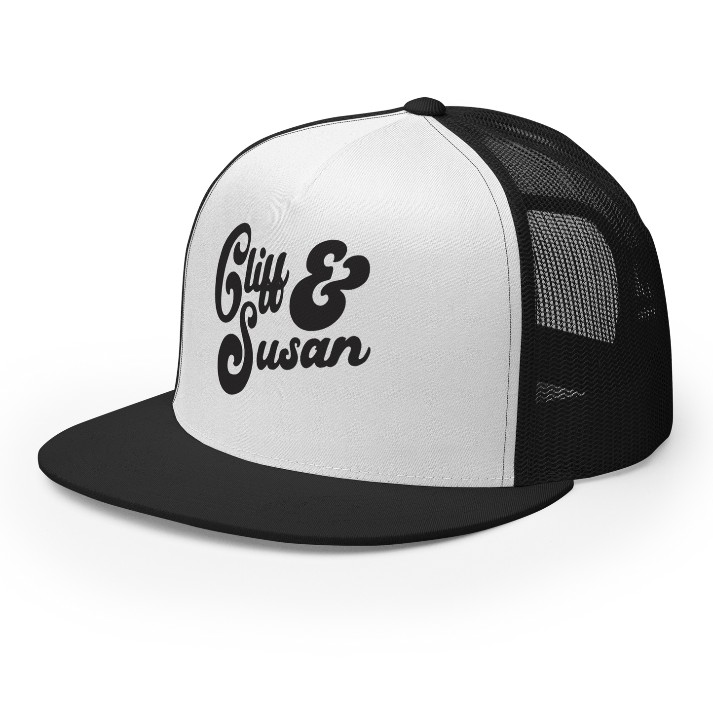 Cliff & Susan Trucker Cap (Black Logo)