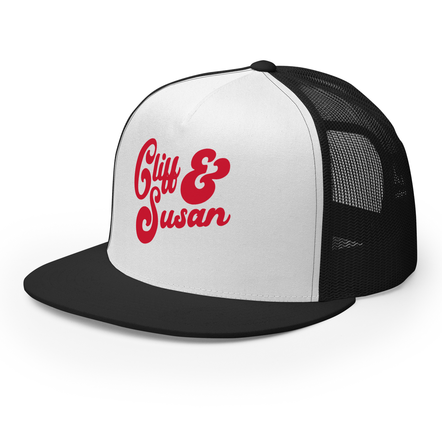 Cliff & Susan Trucker Cap (Red Logo)