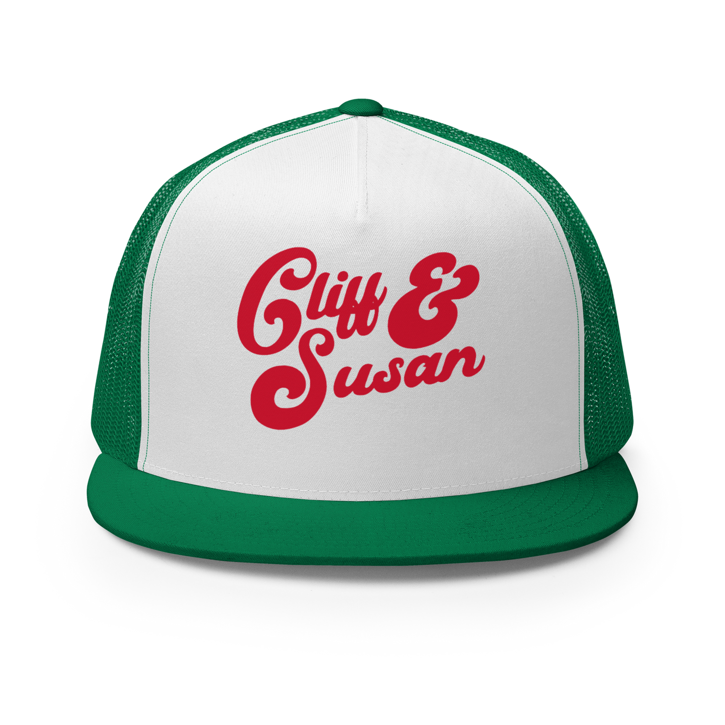 Cliff & Susan Trucker Cap (Red Logo)