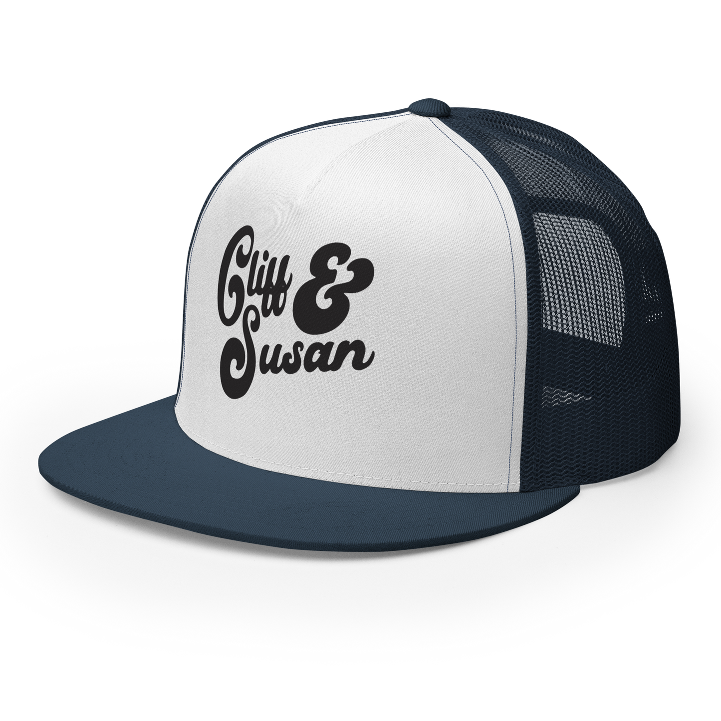 Cliff & Susan Trucker Cap (Black Logo)