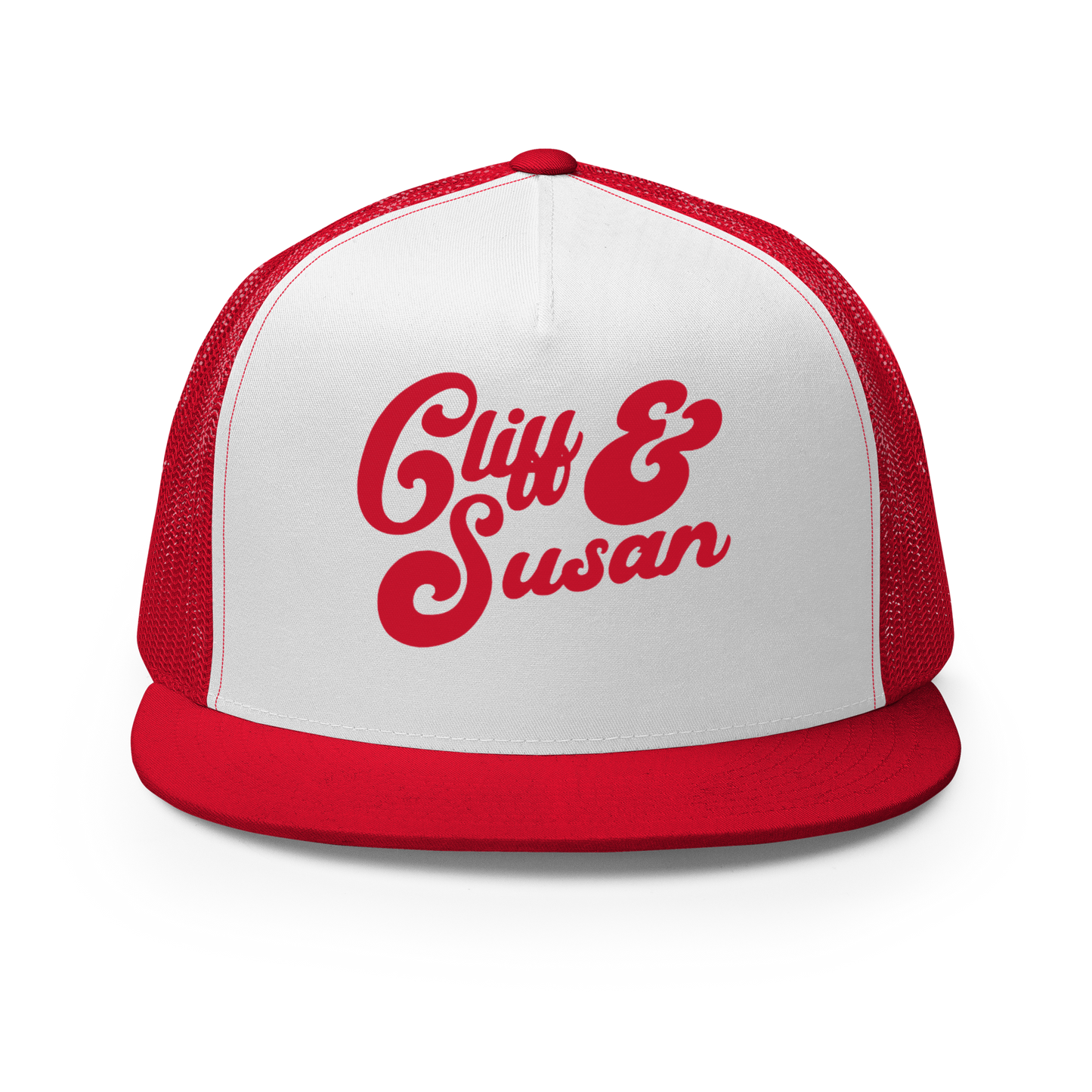 Cliff & Susan Trucker Cap (Red Logo)