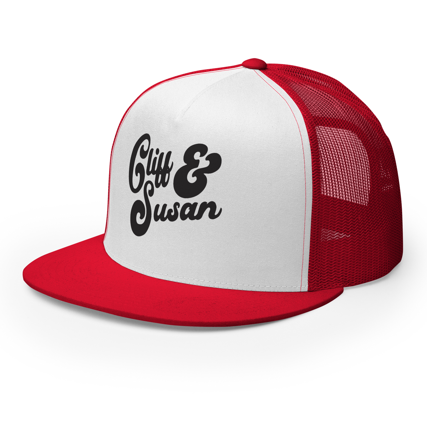 Cliff & Susan Trucker Cap (Black Logo)