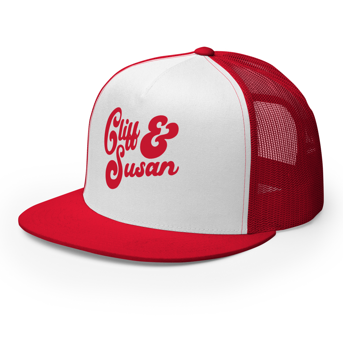 Cliff & Susan Trucker Cap (Red Logo)