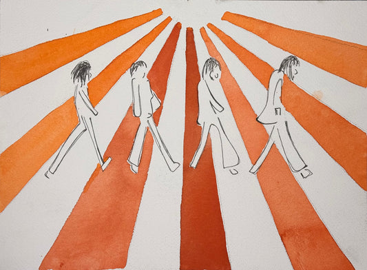"Here Comes the Sun" Original Watercolor - 9" x 12"