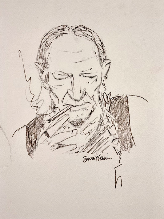 "Smoking Willie" Sketch - 9"x12"