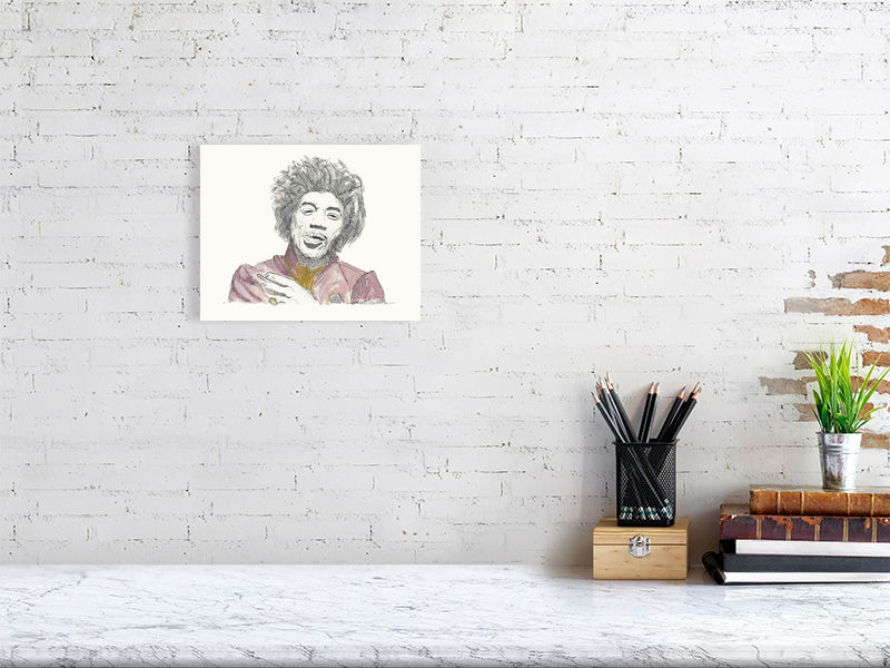 Jimi Hendrix (Giclee) by Susan Erwin Prowse