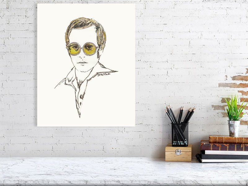 Elton John (Giclee) by Susan Erwin Prowse