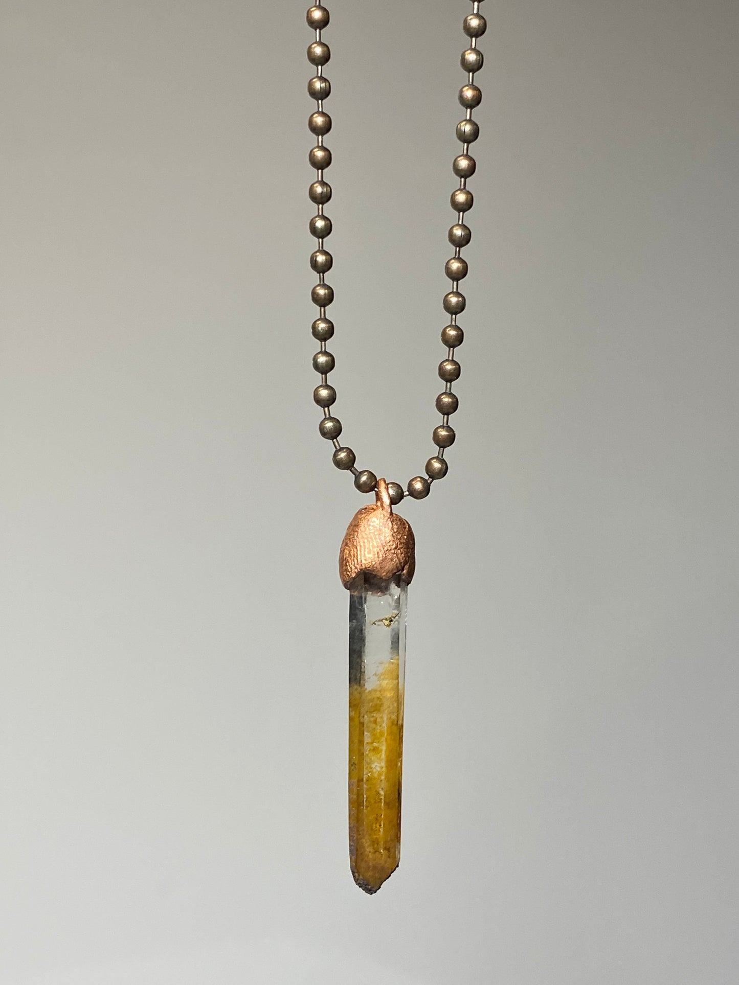 Quartz w/ Iron Inclusion Necklace