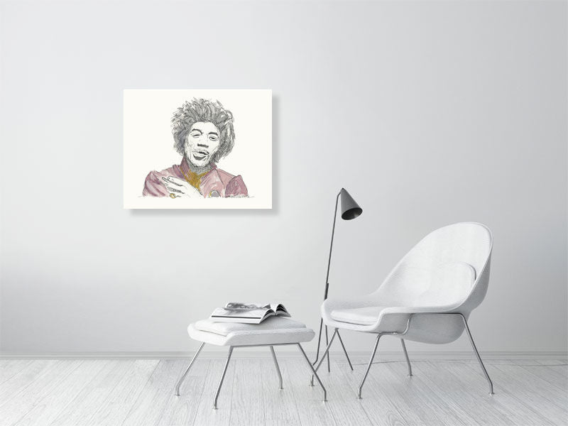 Jimi Hendrix (Giclee) by Susan Erwin Prowse