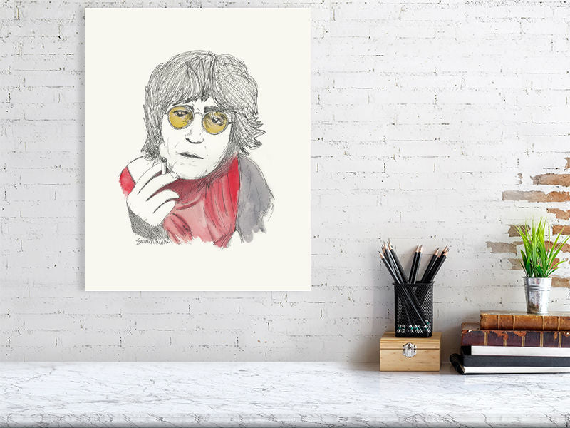 John Lennon (Giclee) by Susan Erwin Prowse