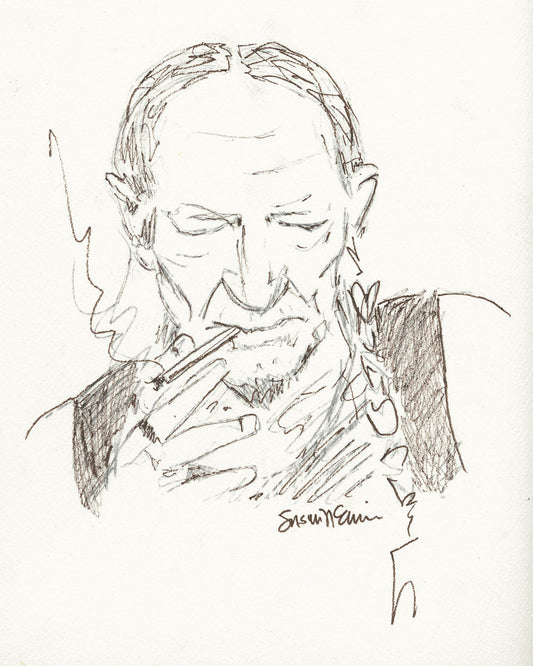 Willie Nelson (Giclee) by Susan Erwin Prowse