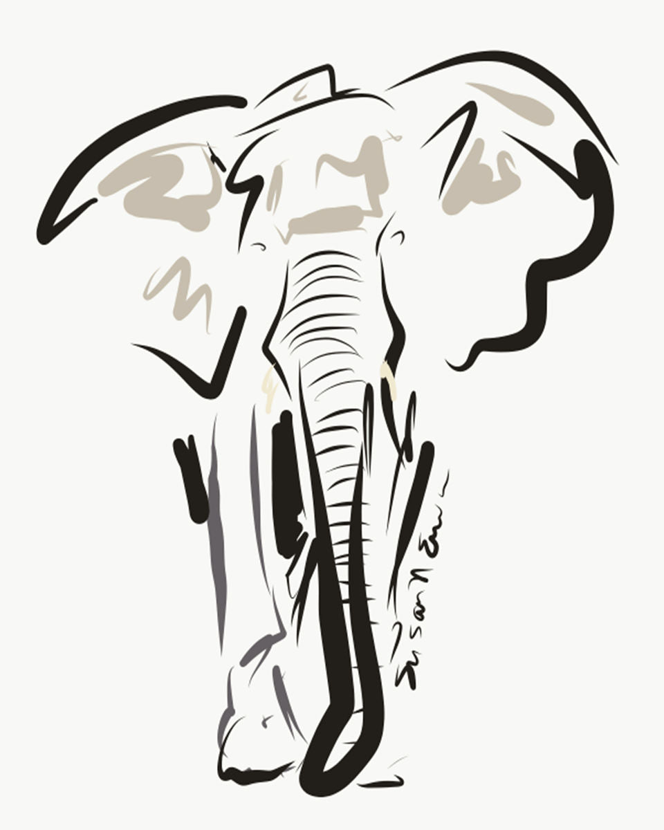 Elephant (Giclee) by Susan Erwin Prowse