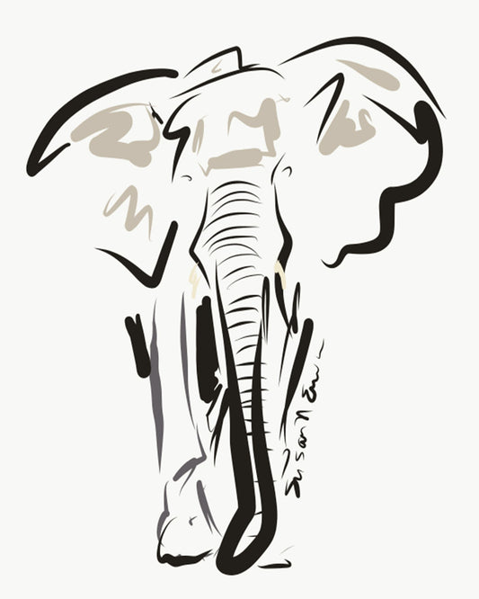 Elephant (Giclee) by Susan Erwin Prowse